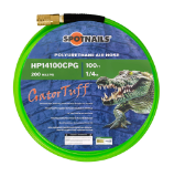 SPOTNAILS Gator Tuff HP14100CPG 1/4" x 100' Polyurethane Air Hose With Fittings, Green