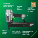Metabo HPT N5008AC2 Standards Crown Stapler, 7/16" Crown, 16 Gauge, 1" to 2" Fastener Length