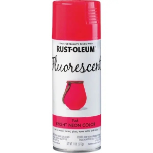 Rust-Oleum 342569 Spray Paint, Fluorescent Pink, Flat, 11 oz Rust-Oleum 342569 Spray Paint, Fluorescent Pink, Flat, 11 oz