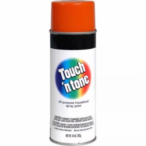 Rust-Oleum 55283830 Touch’n Tone All Purpose Spray Paint, Orange, Gloss, 10 oz