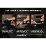 SPEC OPS® SPEC-K1-FR Retractable Blade Folding Utility Knife