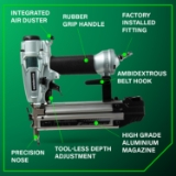 Metabo HPT NT50A5M Brad Nailer, 18 Gauge, 5/8" to 2" Fastener Length