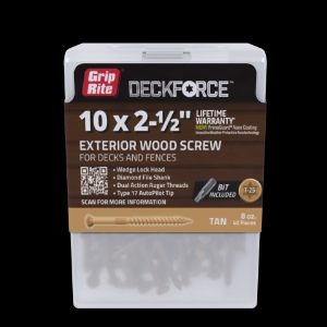 PrimeSource DeckForce® GRDF212STTBK #10-9 x 2-1/2 PrimeSource DeckForce® GRDF212STTBK #10-9 x 2-1/2