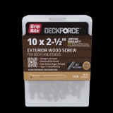 PrimeSource DeckForce® GRDF212STTBK #10-9 x 2-1/2" Wood Screws, T25 Star Drive, PrimeGuard Nano® Coating, 1825/Box