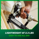 Metabo HPT N3804AB3 Narrow Crown Stapler, 1/4" Crown, 18 Gauge, 1/2" to 1-1/2" Fastener Length