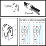 Encore Hartco 101H23S Clinch E-Clips, Cold-Rolled Steel, .68" H, .86" W, .31" D, 2800/Box