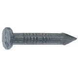Grip-Rite® 112TFMAS5 Fluted Masonry Nails, 1-1/2", 9 Gauge, Flat Head, Fluted Shank, Diamond Point, Tempered Hardened Steel, 5 lb/Box
