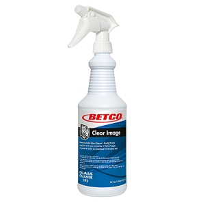 Betco® Clear Image Glass and Surface Cleaner, Rain Fresh Scent, 32 oz Bottle, 12/Case