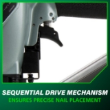 Metabo HPT NR65AK2S Short Magazine Strip Nailer, 1-1/2" to 2-1/2" Fastener Length, 36 Degree