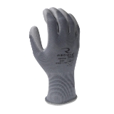Radians RWG14L Lightweight Coated Work Gloves, Large, Gray, Polyurethane Palm