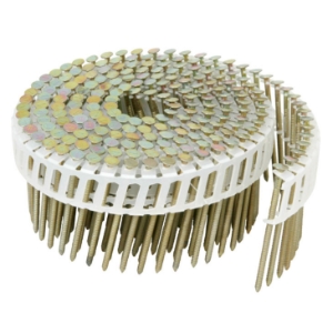 Metabo HPT 13388 Coil Nails - 2-1/4 X 092, 15° Plastic, Full Rnd Hd, Smooth, HDGalv - 4800 Bx