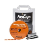 Paslode 650597 FasCaps Staple Pack, 1-1/2" Leg x 3/8" Crown, 18 Gauge, Chisel Point, Galvanized, 1440/Box