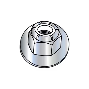 Nylon Insert Flange Stop Hex Lock Nut, 3/8