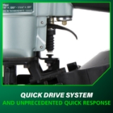 Metabo HPT NV45AB2M Roofing Coil Nailer, 7/8" to 1-3/4" Fastener Length