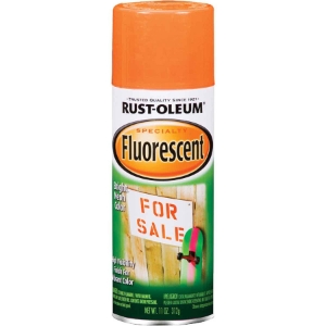 Rust-Oleum 342568 FLUORSCENT ORANGE SPRAY PAINT 11 OZ.
