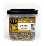 Big Timber Fasteners BTX™ 5BTX8112 #8 x 1-1/2" Exterior Multi-Purpose Wood Screws, T20 Star Drive, Bronze Coated, 945/Bucket