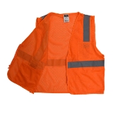 Radians® SV2ZOMM Safety Vest, Medium, High-Vis Orange, Class 2