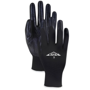 Magid Glove & Safety GP161-7 Work Gloves, Small/Size 7, Black, Polyester