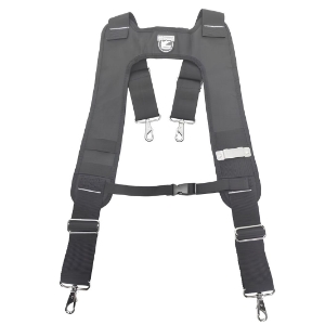Gatorback B616 Suspender Harness with Pro-Comfort Pads & Spring Hooks, Black