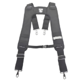 Gatorback B616 Suspender Harness with Pro-Comfort Pads & Spring Hooks, Black