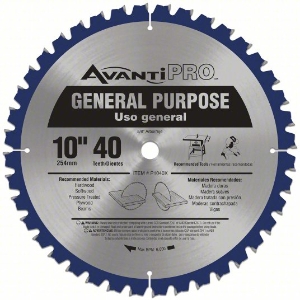 Avanti P1040X General Purpose Circular Saw Blade, 10