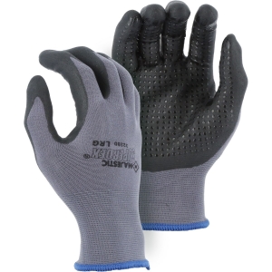 Majestic Glove Superdex® 3228D-XL Micro Foam Nitrile Palm Coated Gloves, X-Large, Gray/Black, Nylon Shell