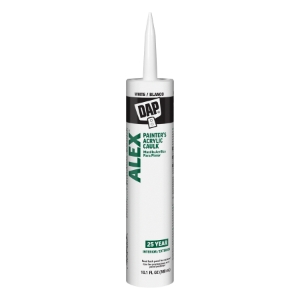 DAP® Alex® 7079818670 Painter's Acrylic Latex Caulk, White, 10.1 oz