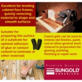 Sungold Abrasives 4X24S100 24" x 4" Portable Abrasive Sanding Belt, 100 Grit, Aluminum Oxide, 65% Polyester/35% Cotton Backing, X Weight