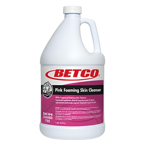 Betco® BET7500400 Pink Foaming Skin Cleanser Refill Bottle , 1 gal, Fresh Scent, 4/Case