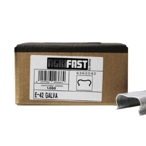 Agrifast E-42 Hog Rings, C-Style, Galvanized, Steel, 1080/Box