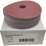 Sungold Abrasives 17202 5" Fiber Disc, 36 Grit, Aluminum Oxide, Fiber Backing,  Weight