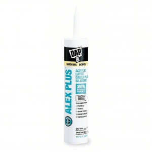 DAP 18156 CAULK CLEAR INTERIOR/EXTERIOR ALEX PLUS ACRYLIC LATEX PLUS SILICONE MULTI PURP MILDEW RESIST 12/CTN