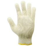 Magid Glove & Safety KnitMaster® T132C Work Gloves, Medium, Natural, Polyester/Cotton Blend