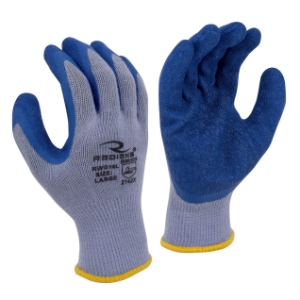 Radians RWG16S Coated Work Gloves, Small, Blue, Polyester