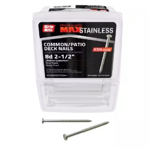 Grip-Rite® MAXN8RSPD3041 8DBOXSS-1# Patio/Deck Nails, 2-1/2
