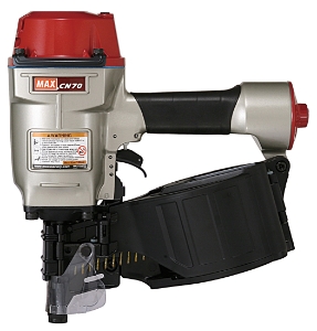 MAX USA CN70 Heavy Duty Coil Nailer, 15 Degree