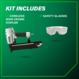 Metabo HPT N5021A Wide Crown Stapler, 15/16" Crown, 16 Gauge, 5/8" to 2" Fastener Length