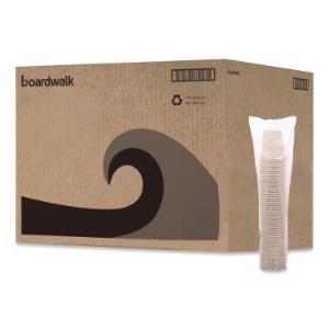 Boardwalk® BWKWHT8HCUP Paper Hot Cups, 8 oz, White, 50/Sleeve, 20 Sleeves/Carton