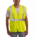 Tingley® V70632.L-XL Job Sight Safety Vest, Large/X-Large, Hi-Vis Lime Yellow, Class 2