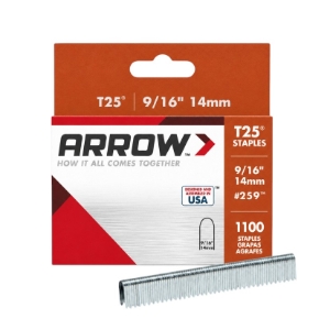Arrow Fastener 259 Fine Wire Staples, 9/16 Arrow Fastener 259 Fine Wire Staples, 9/16