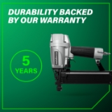 Metabo HPT N5010A Standards Crown Stapler, 1/2" Crown, 16 Gauge, 3/4" to 2" Fastener Length