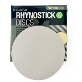 INDASA Abrasives 50 Series Rhynostick White Line 50-100BX 5" No-Hole Abrasive Sanding Disc, 100 Grit, Aluminum Oxide, White, Paper Backing, D Weight