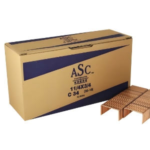 ASC 1-1/4X3/4 C-Style Wide Crown Carton Closing Stick Staples, 3/4 ASC 1-1/4X3/4 C-Style Wide Crown Carton Closing Stick Staples, 3/4