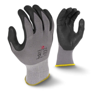 Radians DOTTED NITRILE GLOVES - LARGE