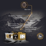 Big Timber Fasteners BTX™ 5BTX105 #10 x 5" Exterior Multi-Purpose Wood Screws, T25 Star Drive, Bronze Coated, 180/Bucket