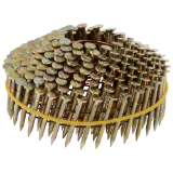SPOTNAILS 136260 Coil Cap Nails, 1" x .083", Ring Shank, Diamond Point, Wire Coil, Galvanized, 2000/Box