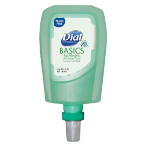 Dial® Basics Hypoallergenic Foaming Hand Wash, FIT® Universal Touch-Free - 1L (33.8 oz) Dispenser Refill Dial® Basics Hypoallergenic Foaming Hand Wash, FIT® Universal Touch-Free - 1L (33.8 oz) Dispenser Refill