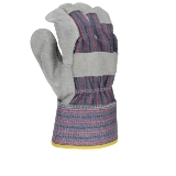 Radians RWG3200L Regular Shoulder Work Gloves, Large, Gray, Leather Palm
