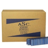 ASC UFGS16-1-ASC Heavy Wire Staples, 1" Leg x 1/2" Crown, 16 Gauge, Chisel Point, Galvanized, Steel, 10000/Box