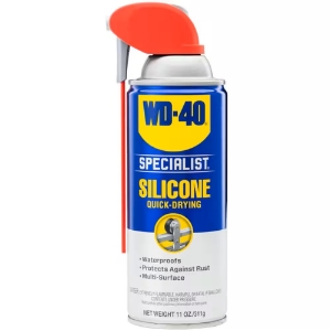 WD-40  300012 Silicone Spray, Quick-Drying Lubricant with Smart Straw Spray, 11 oz